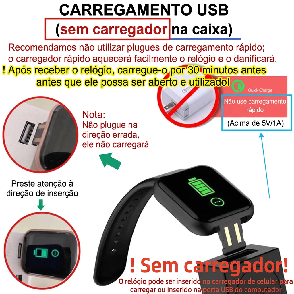 Relógio Digital Fitness