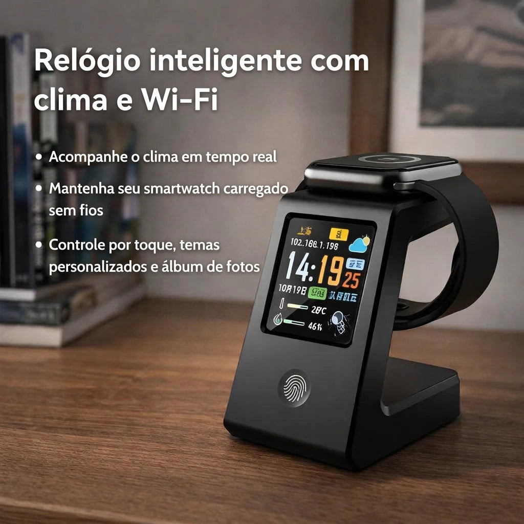 Relógio de Mesa Wi-Fi